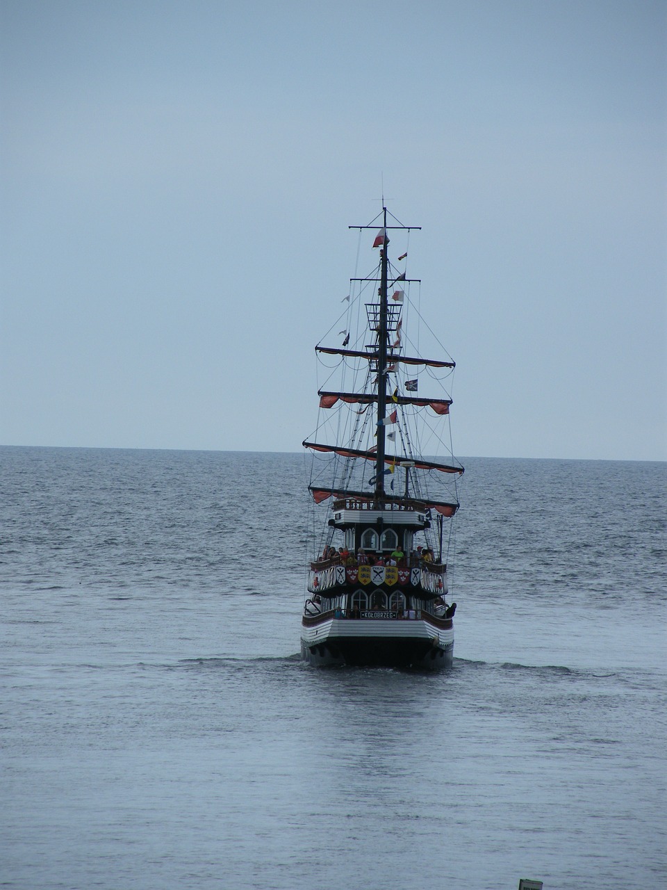 ship  sail  baltic sea free photo