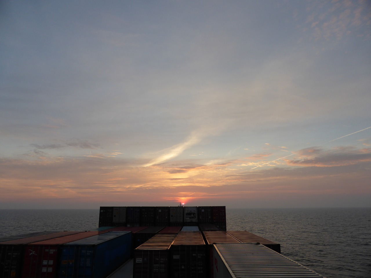 ship  container  sea free photo