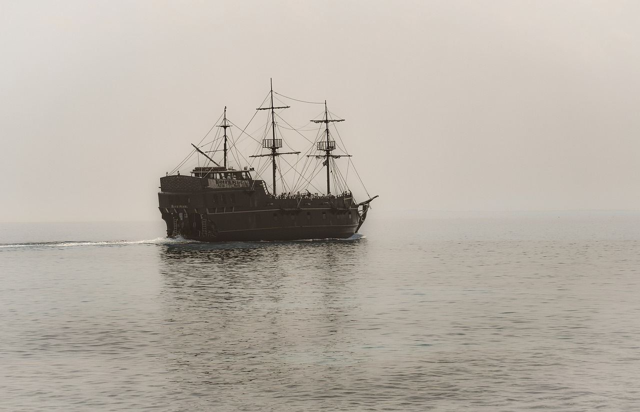 ship  pirate ship  mist free photo