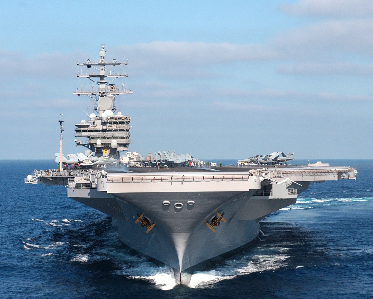 ship aircraft carrier us navy free photo