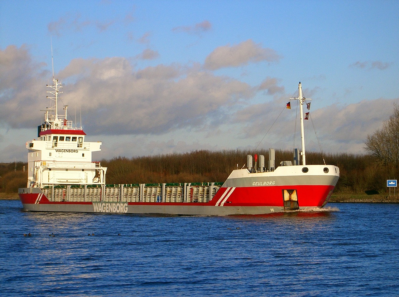ship tanker channel free photo