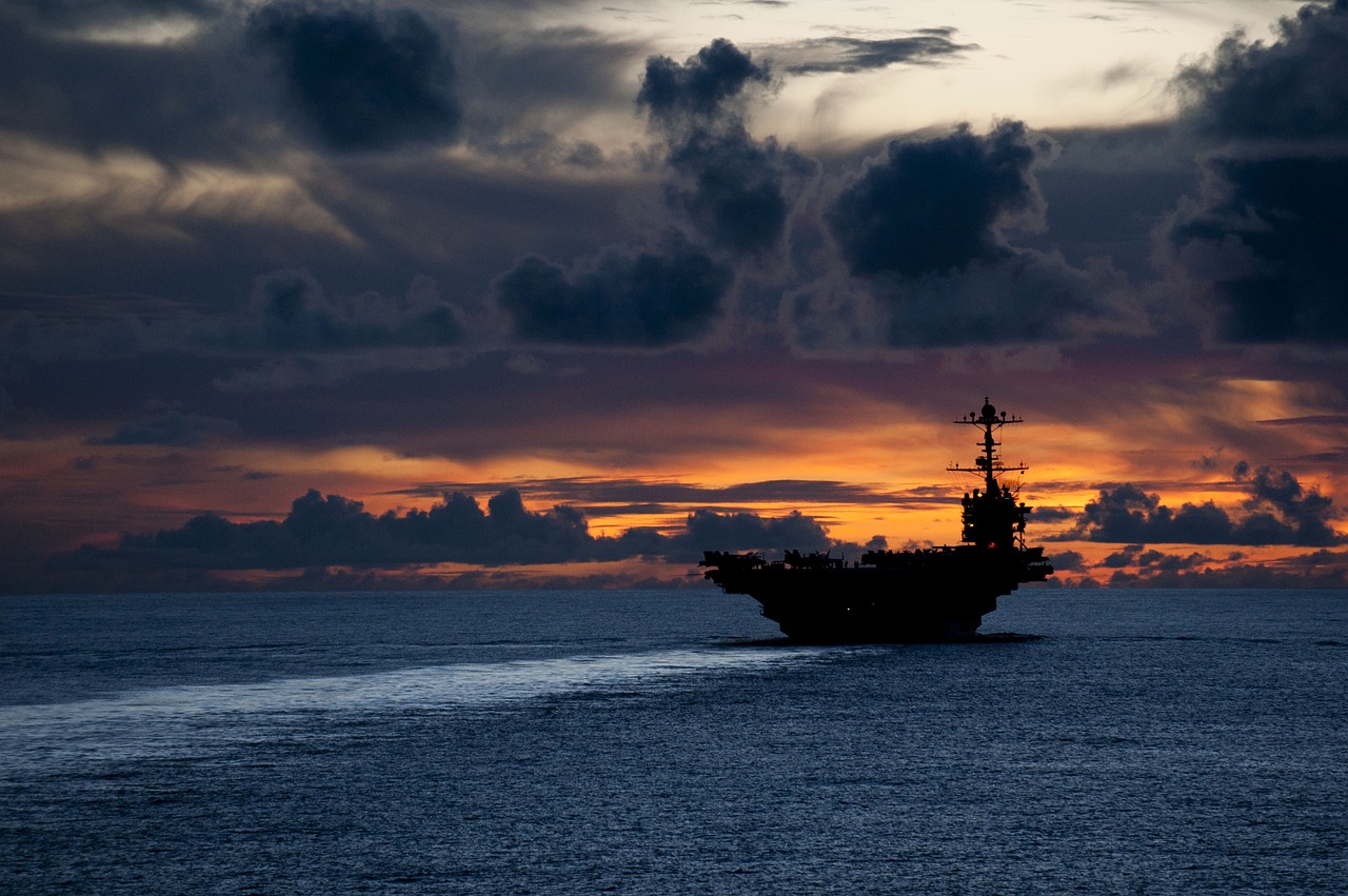 ship aircraft carrier us navy free photo