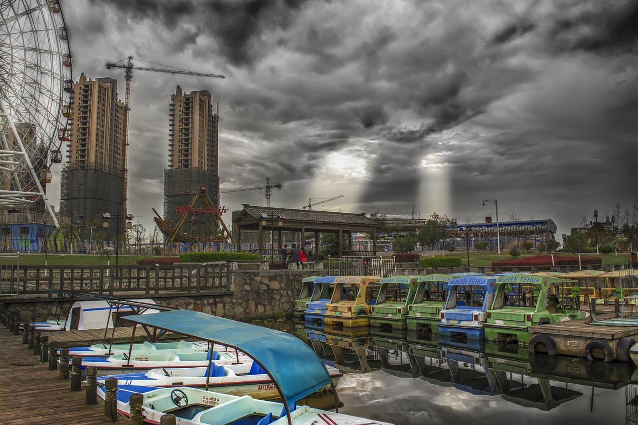 ship sky dark clouds free photo