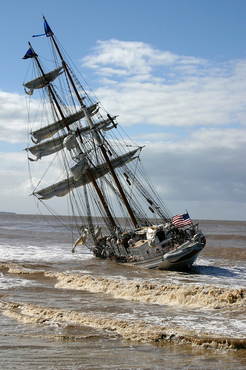 ship grounded california free photo