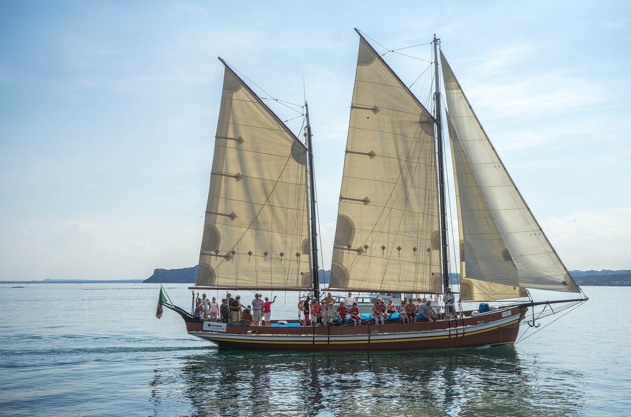 ship boat lake garda free photo