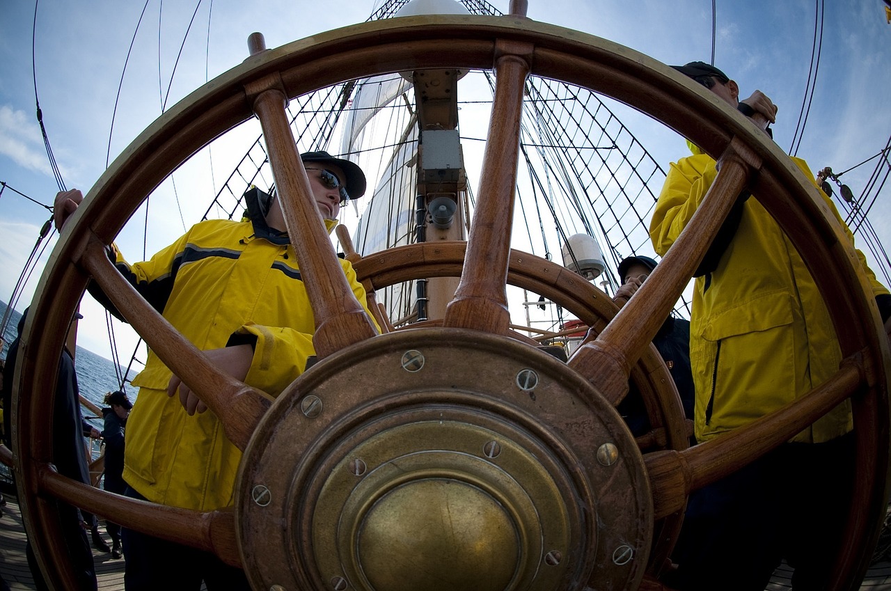 ship wheel helm free photo