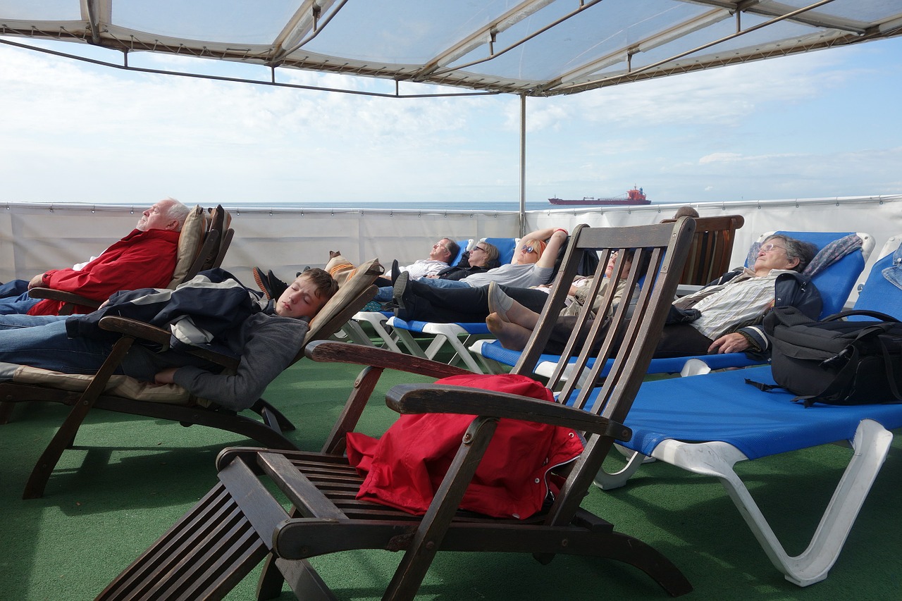 ship deck cruise deck chair free photo