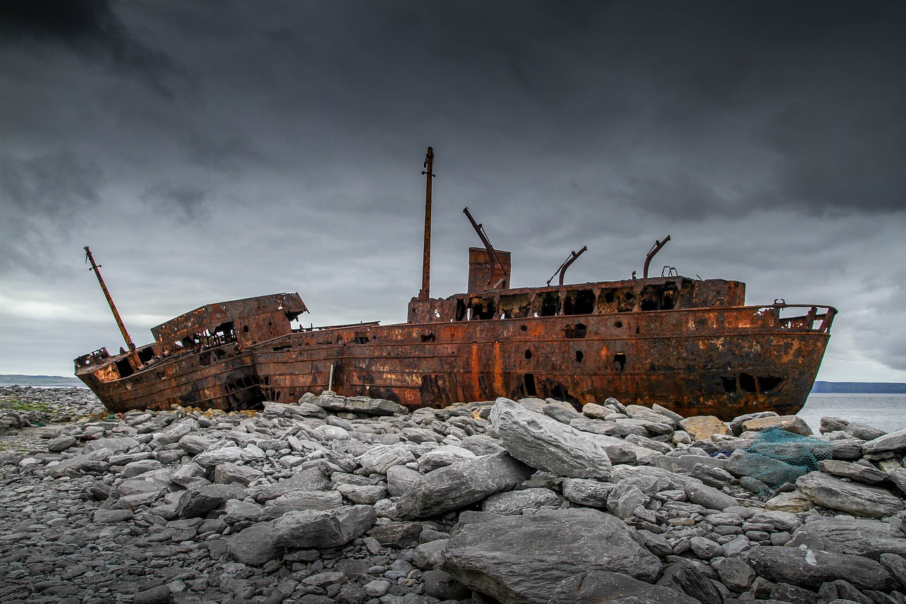 ship wreck stranded wreck free photo