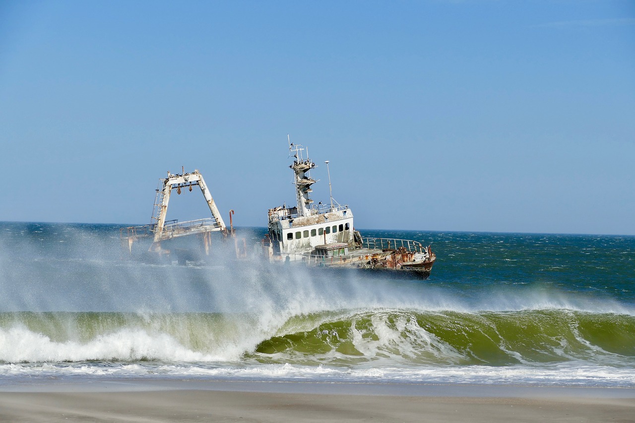 ship wreck  sceleton coast  namibia free photo