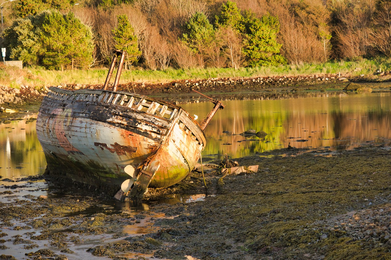 ship wreck  wreck  ireland free photo