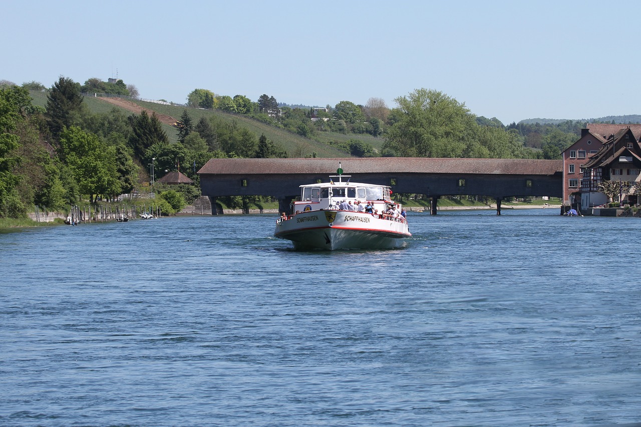 shipping rhine river free photo