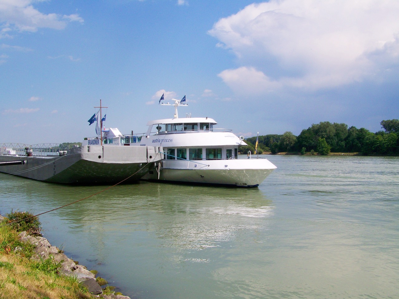 ships danube river river shipping free photo