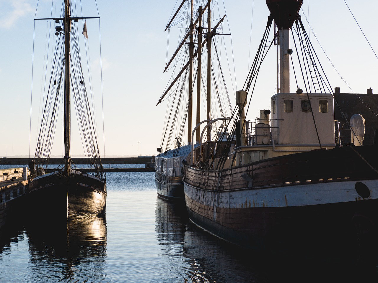 ships  ocean  denmark free photo