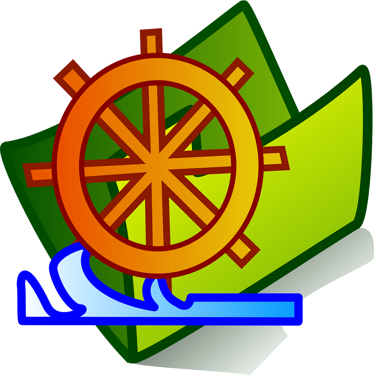 ship's wheel steering wheel nautical free photo