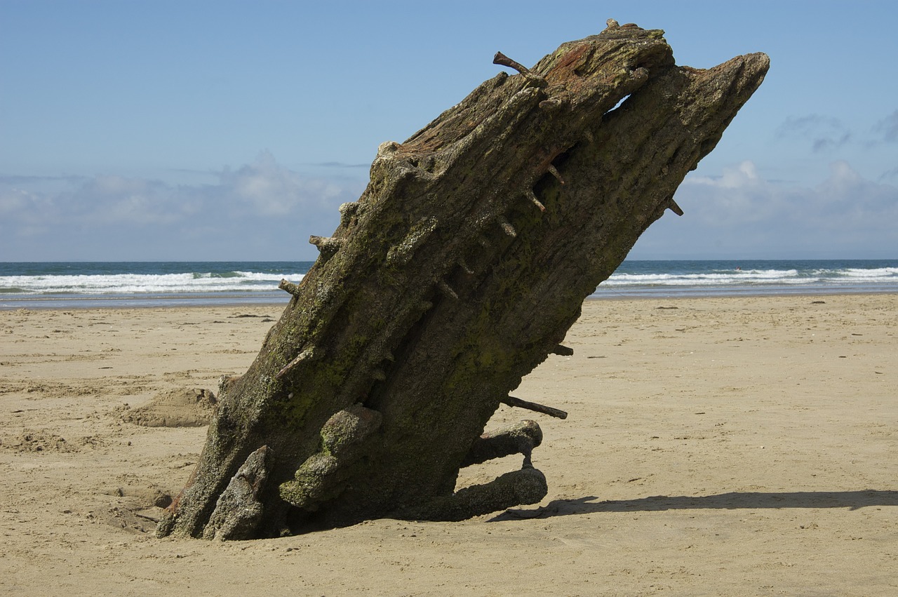 shipwreck beach sand free photo