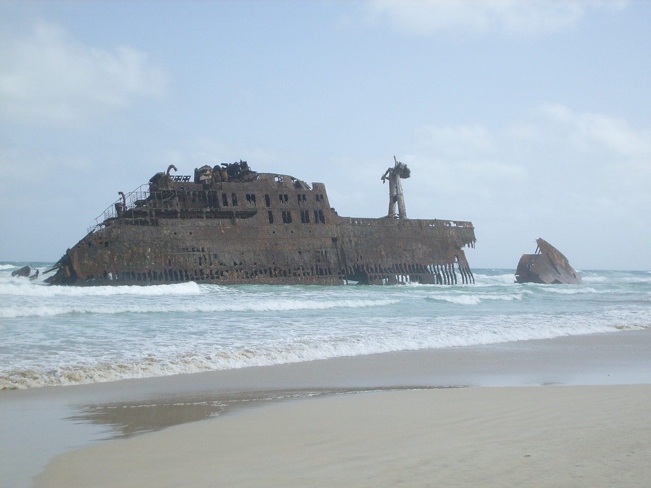 shipwreck sea africa free photo