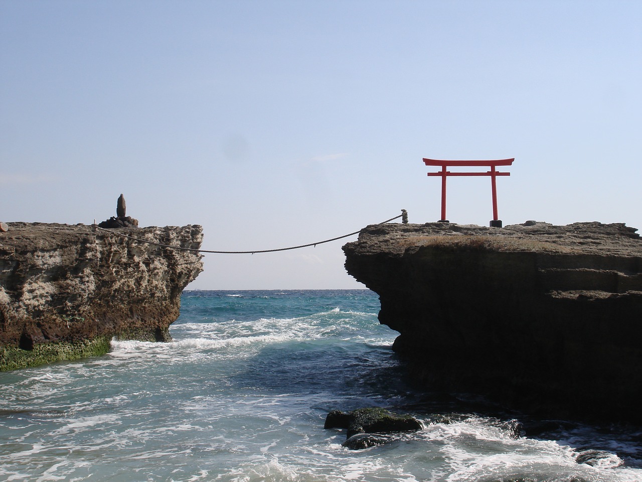 shirahama coast tori sea free photo