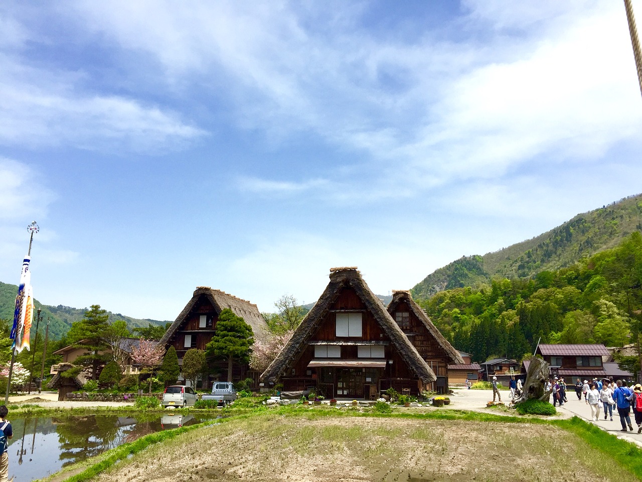 shirakawa go old houses world heritage site free photo