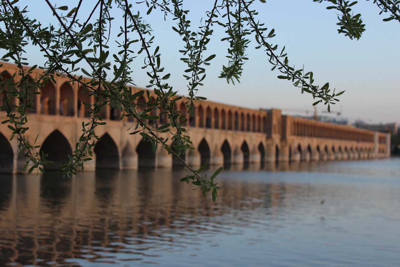 shiraz bridge persia free photo