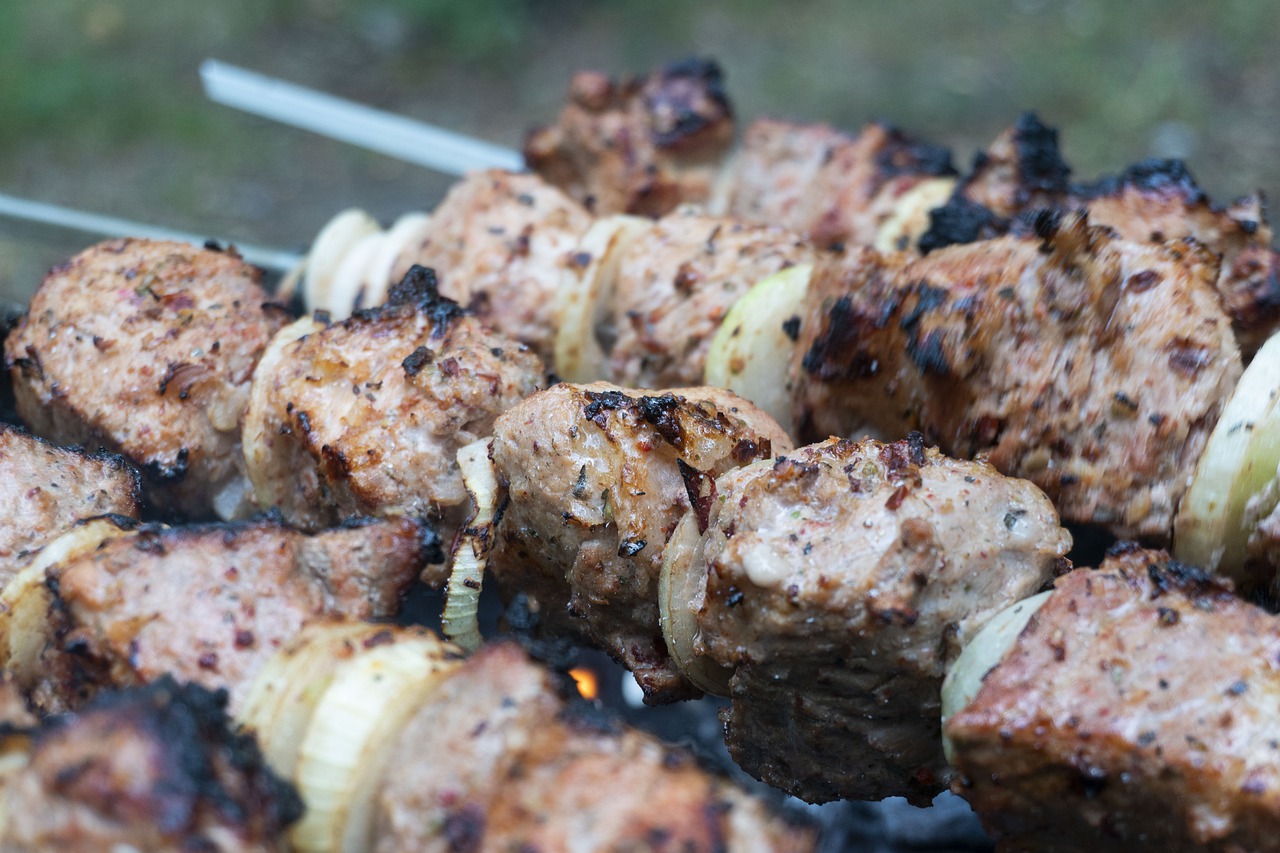 shish kebab  meat  delicious free photo