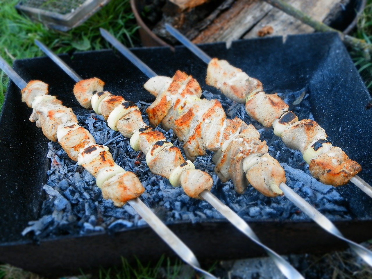 Edit free photo of Shish kebab,coals,skewers,free pictures, free photos - n...
