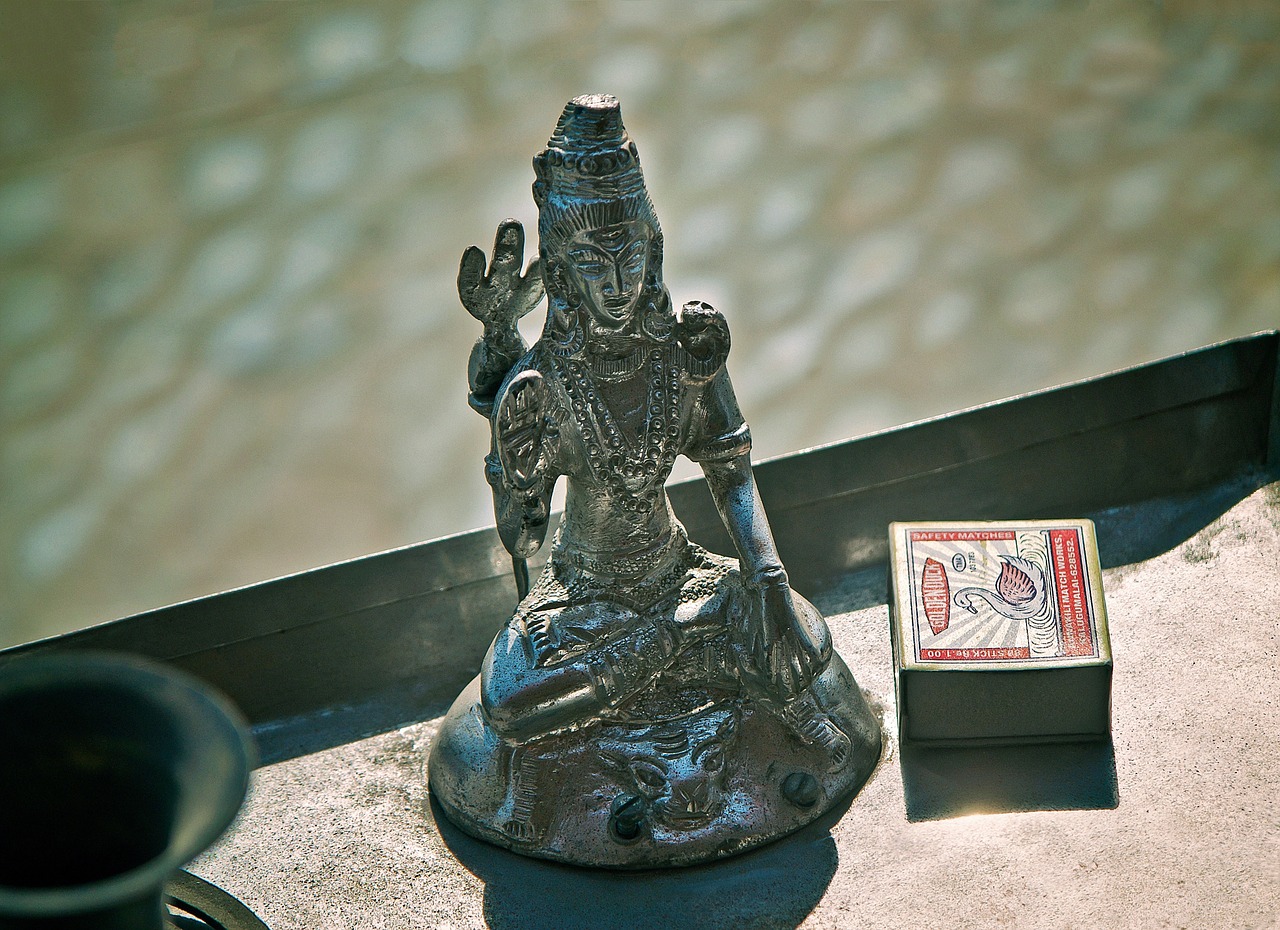 shiva india sculpture free photo