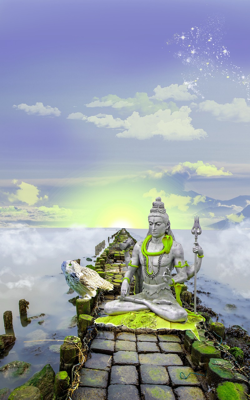 shiva  lord shiva  photomontage free photo