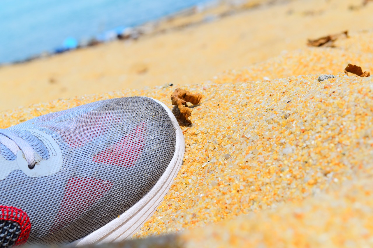 shoe beach summer free photo