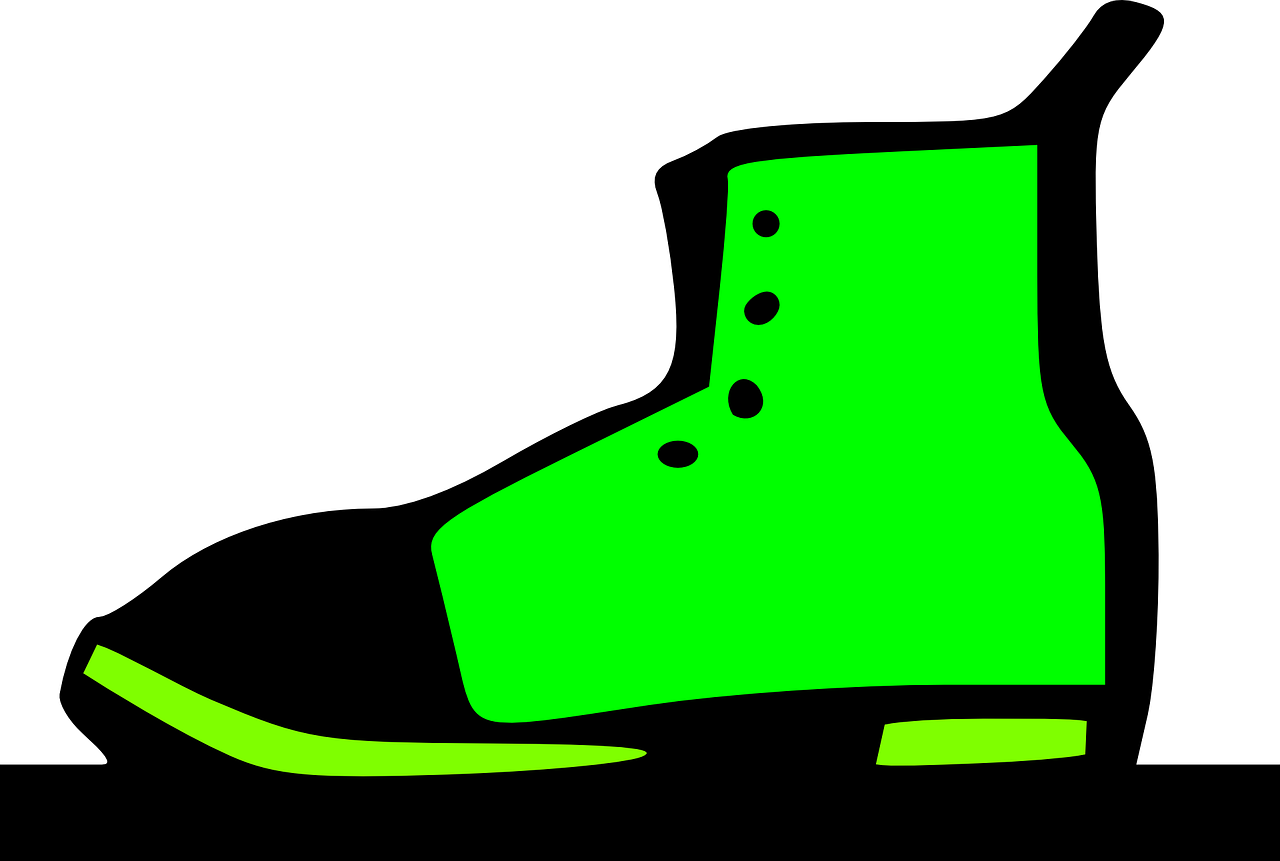 shoe boot green free photo
