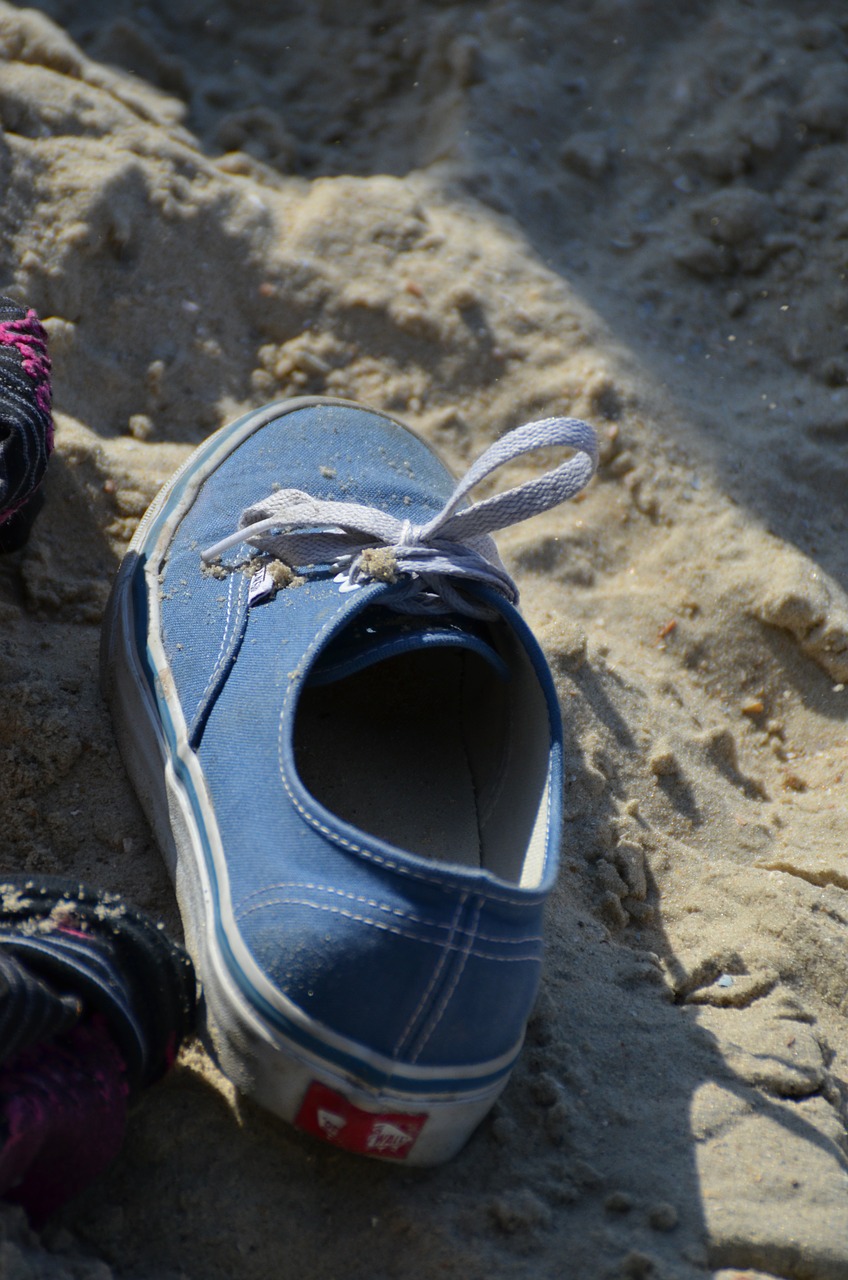 shoe sand sneakers free photo