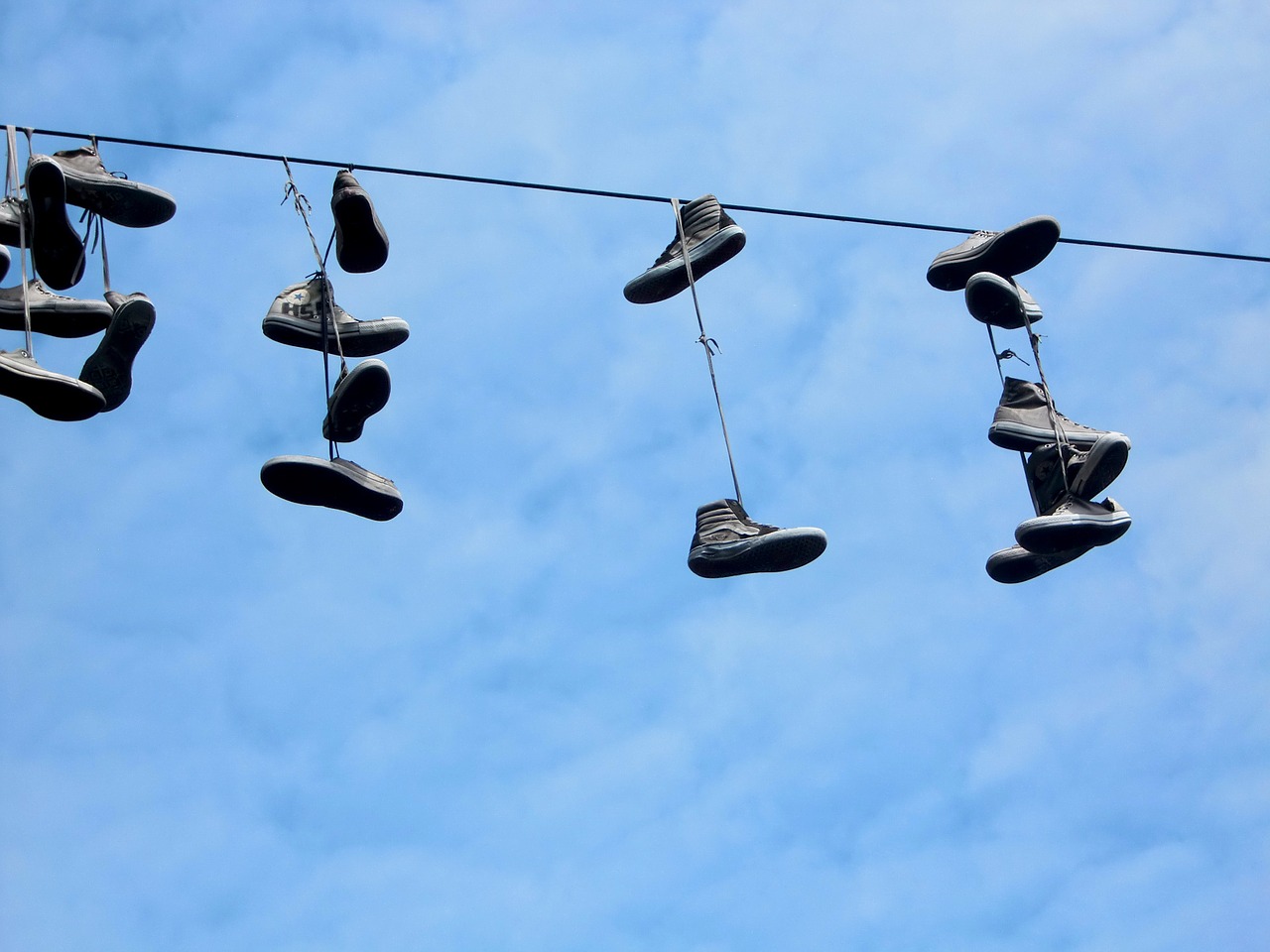 shoes funny hang suspended free photo