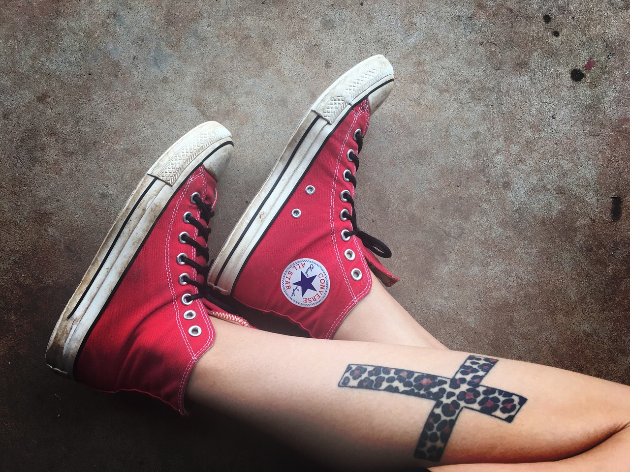shoes converse tattoos free photo