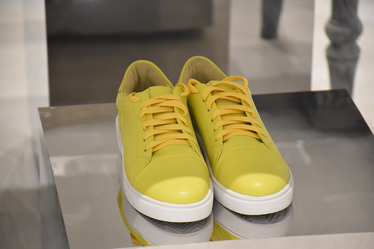 shoes yellow color free photo