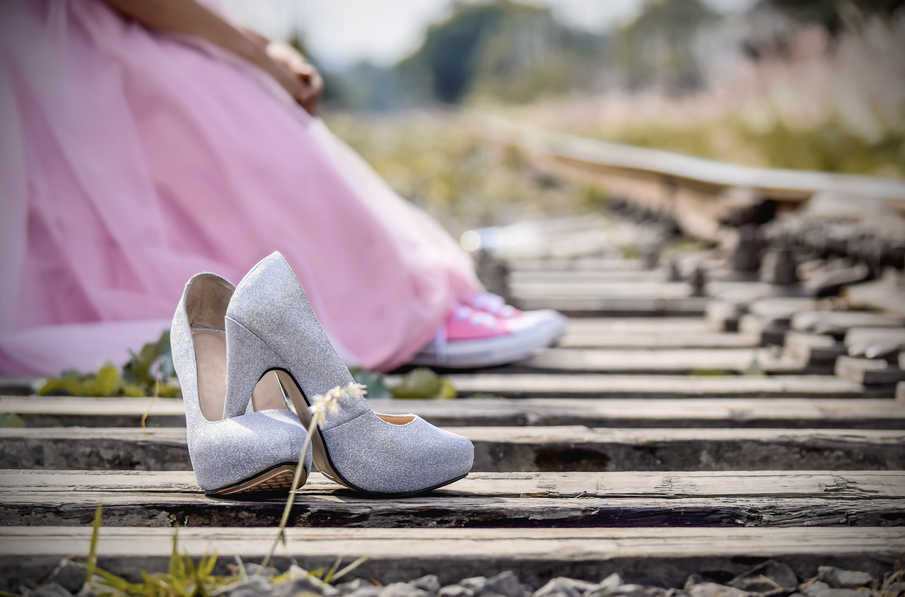 shoes pink dress free photo