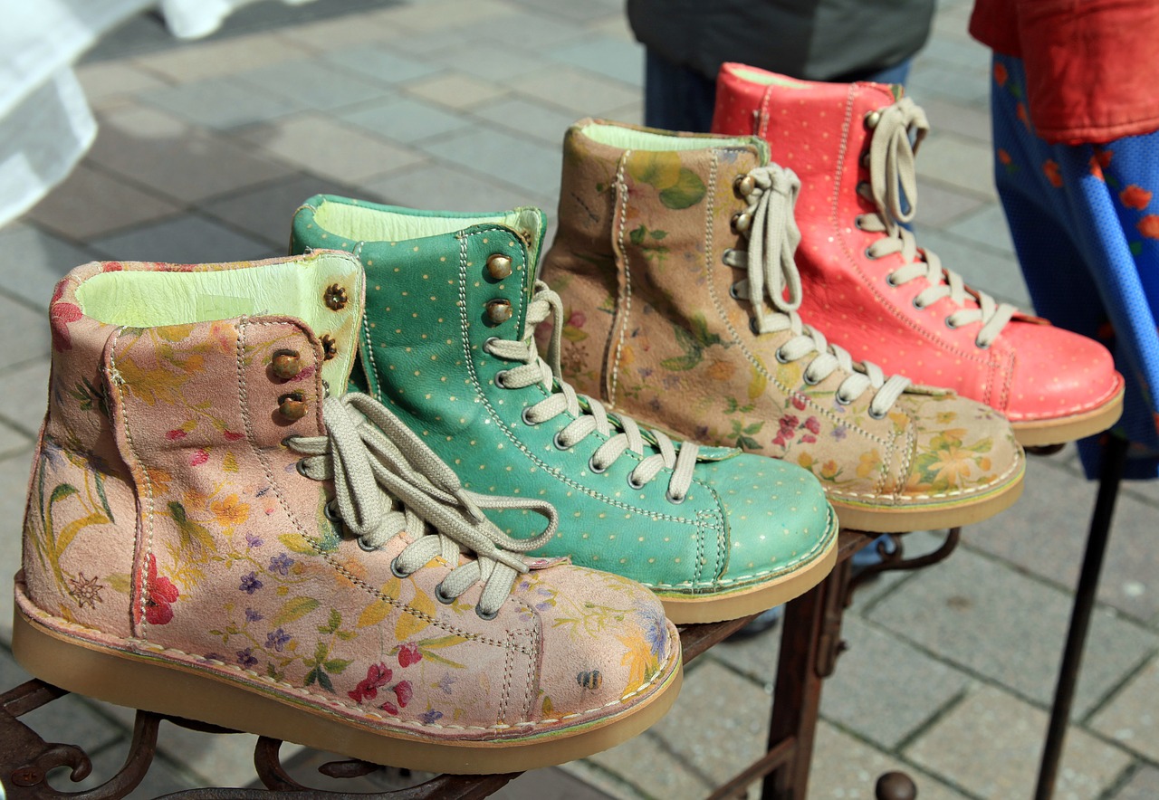 shoes boots colorful free photo