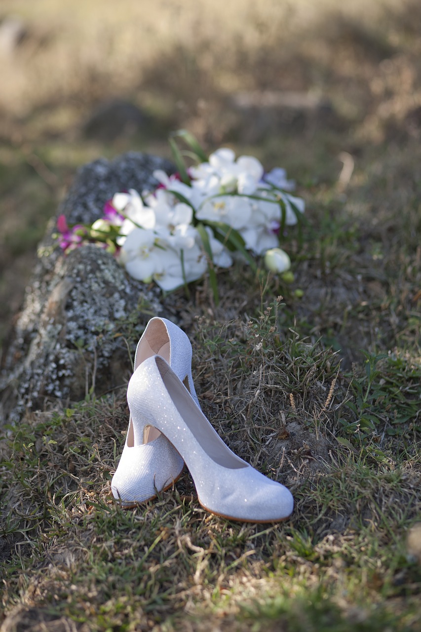 shoes whites marriage free photo