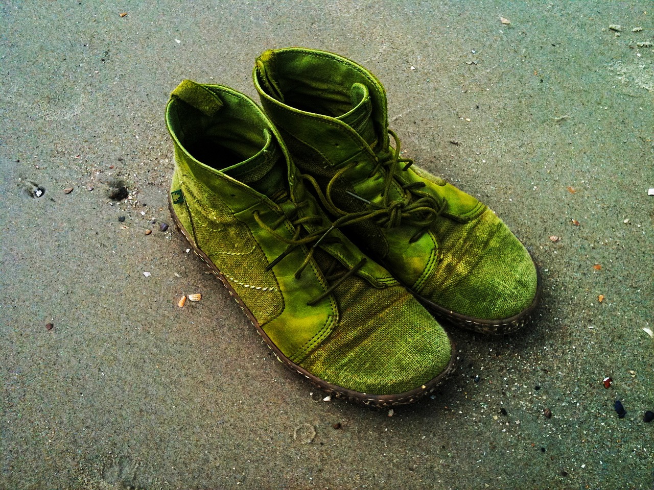 shoes beach sand free photo