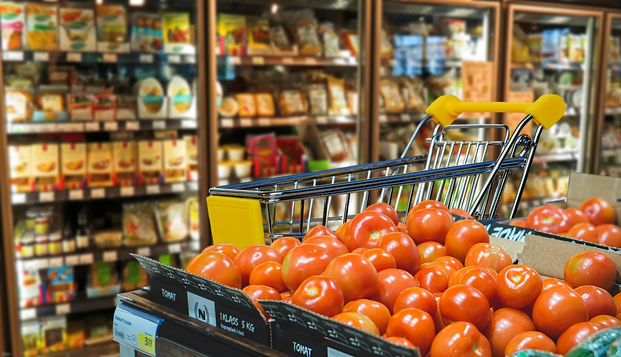 shopping business vegetables free photo