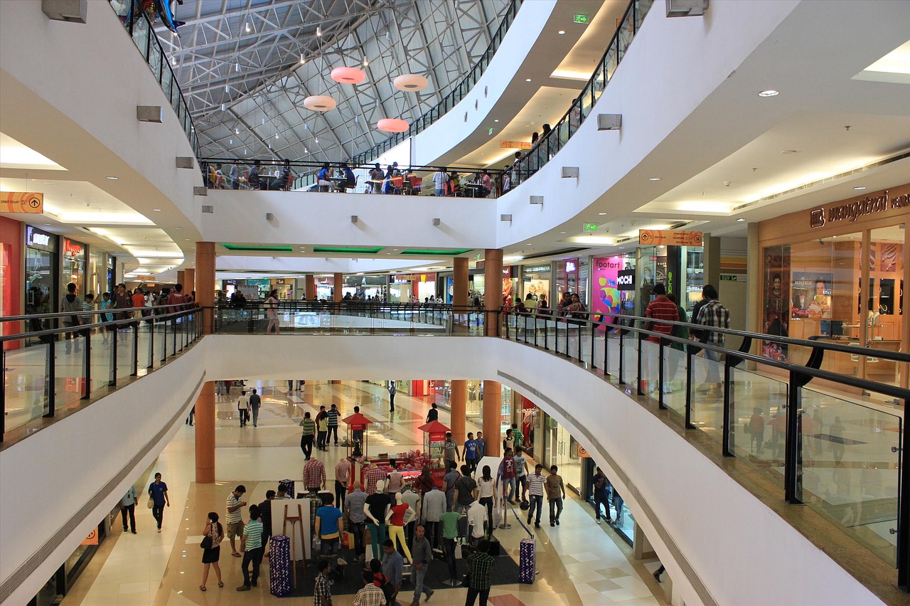 shopping mall stock free photo