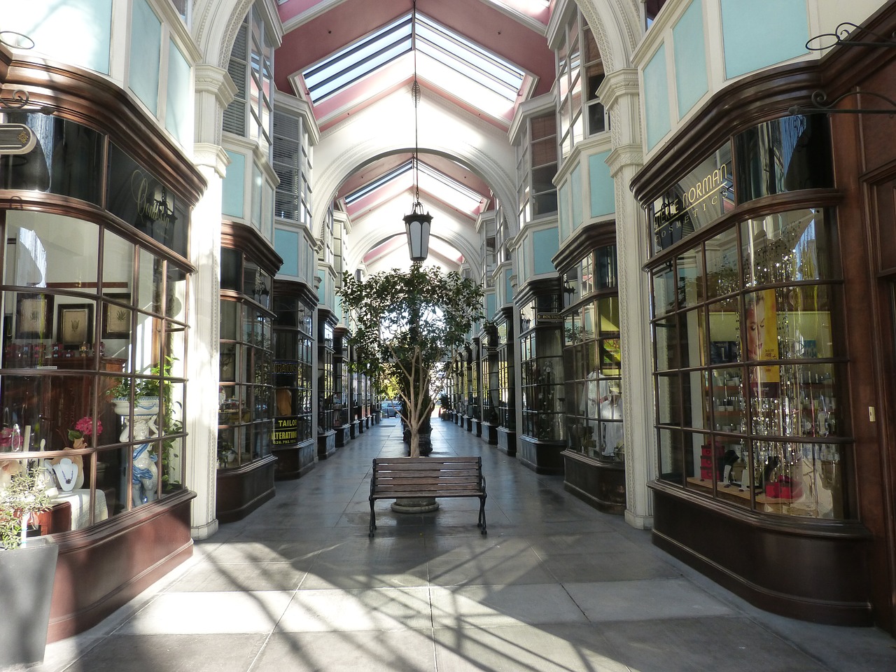 shopping arcade mall shopping free photo