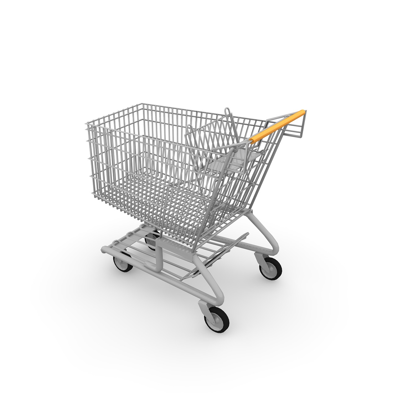 shopping cart shopping chrome steel free photo