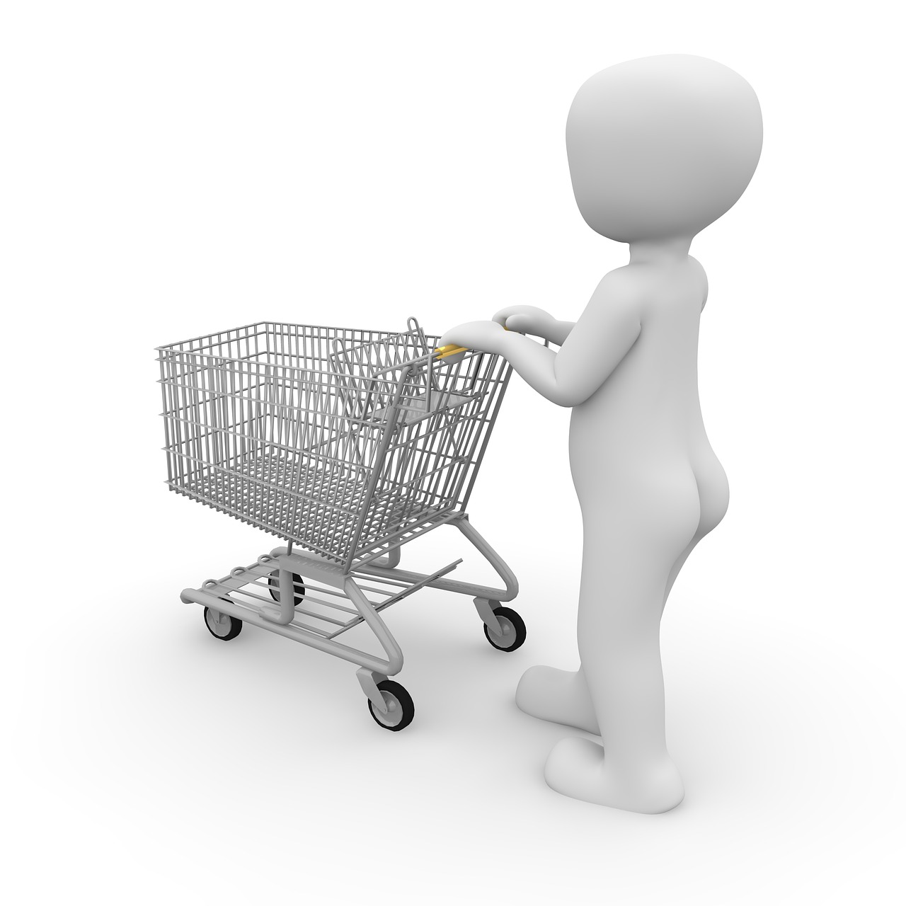 shopping cart shopping chrome steel free photo