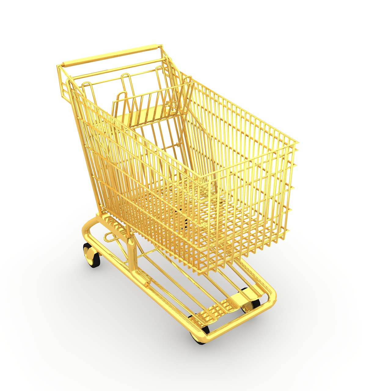 shopping cart shopping chrome steel free photo