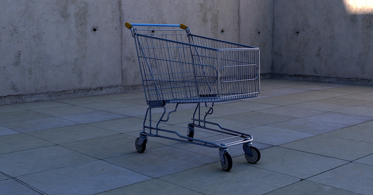 shopping cart dolly cart shopping free photo