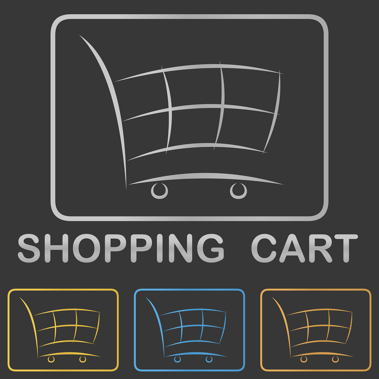 shopping cart icon logo free photo