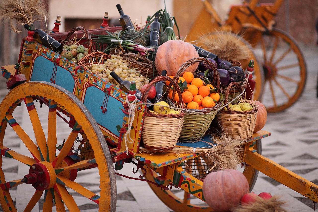 shopping cart of wood wood free photo