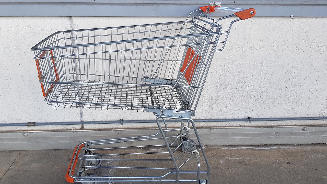 shopping cart  cart  supermarket free photo