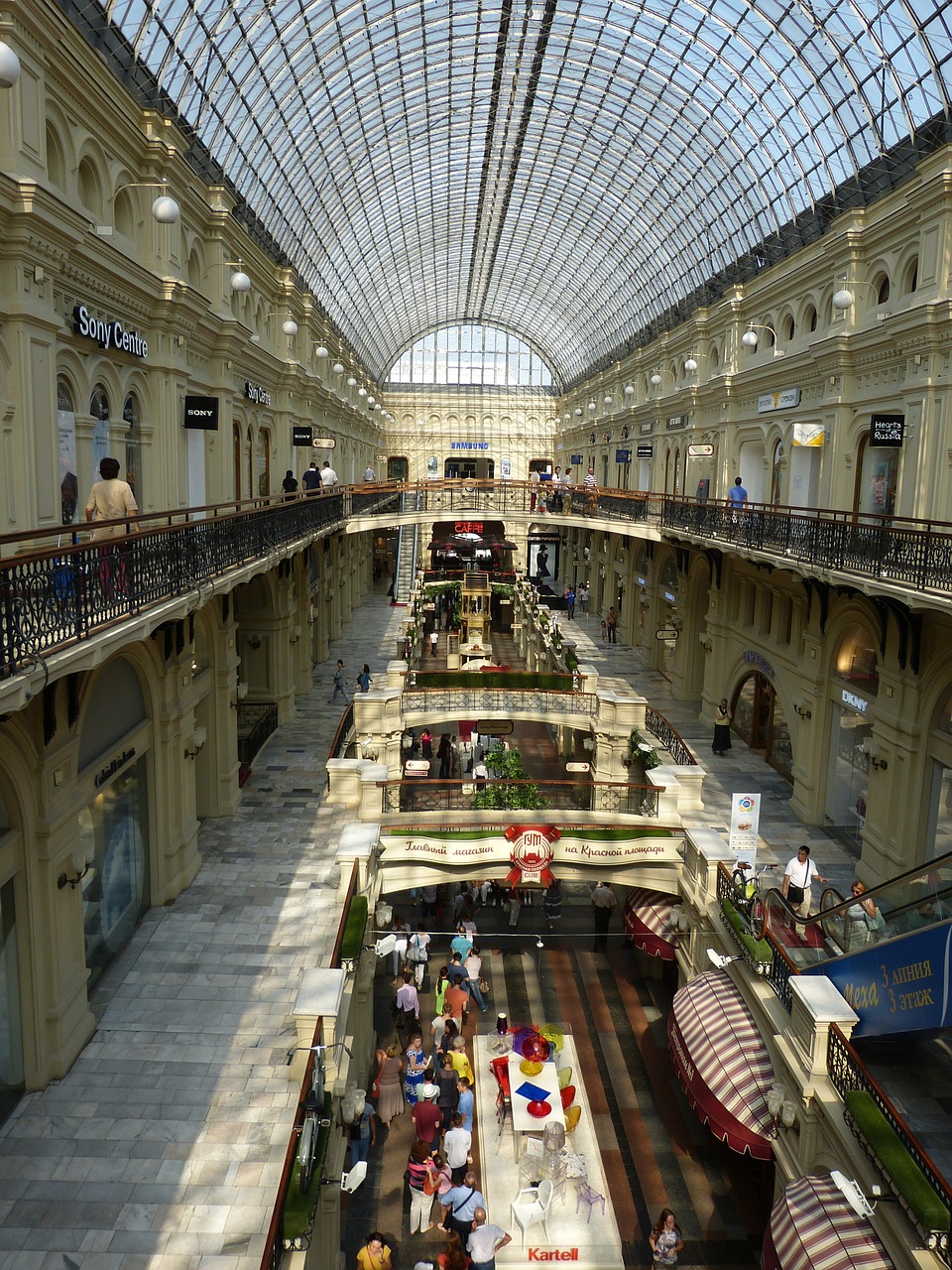 shopping centre russia moscow free photo