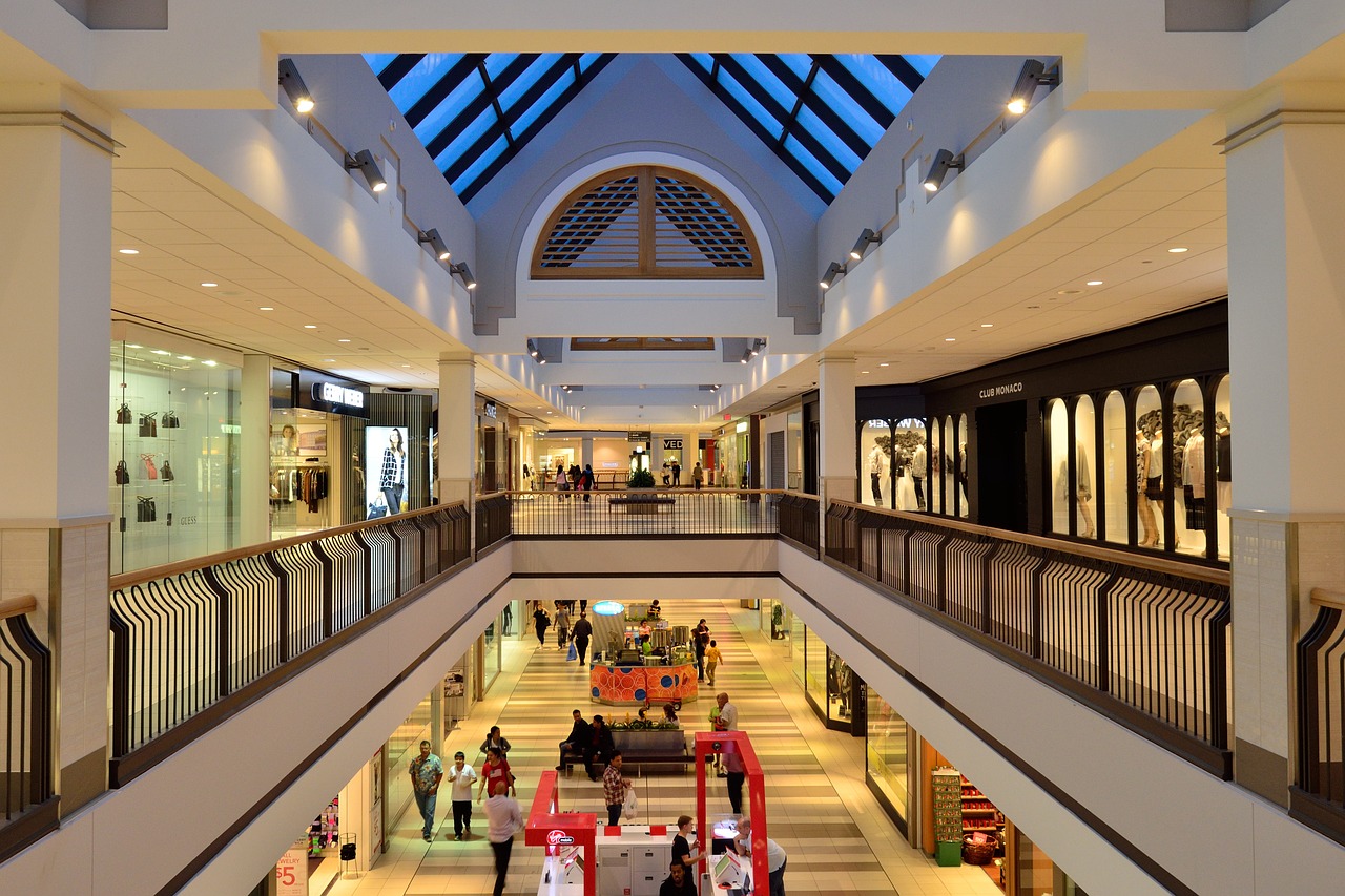 shopping mall atrium retail free photo