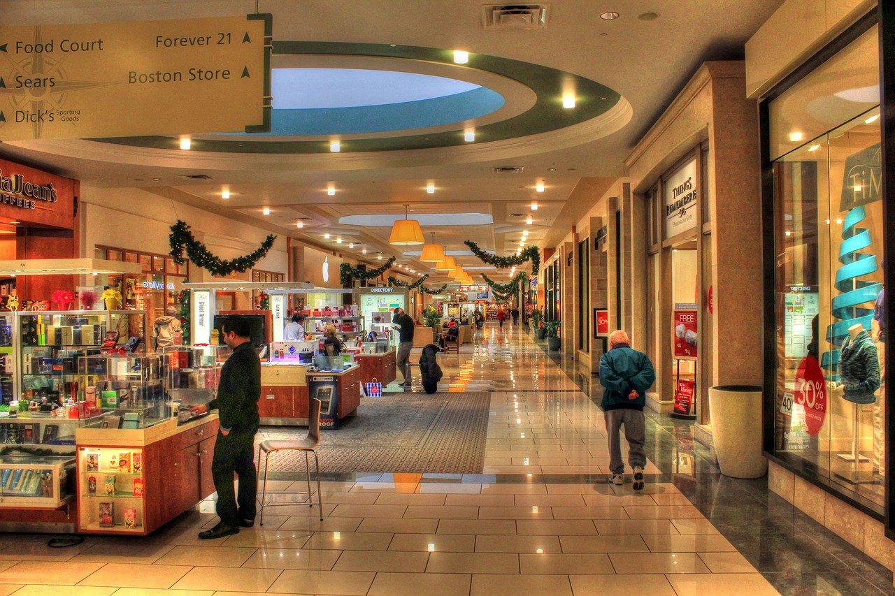 shopping mall corridor shopping free photo